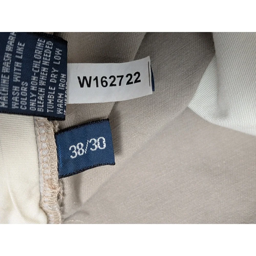 Polo Ralph Lauren Men's Khaki 38x30 Preston Chino Cotton Pants Pony Office Prep